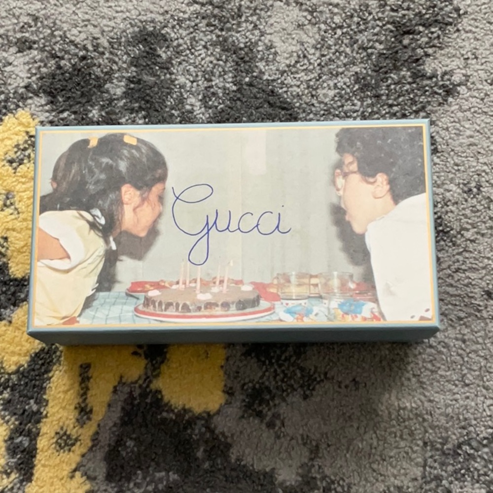 Gucci Black and Multicolor Slide Sandals - Picture 7 of 12